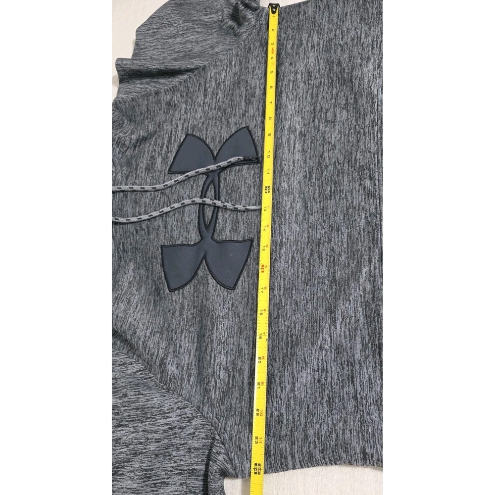Under Armour Sweatshirt Mens Sz L Gray‎ Coldgear Hoodie Loose Fit Active Casual - Picture 5 of 5